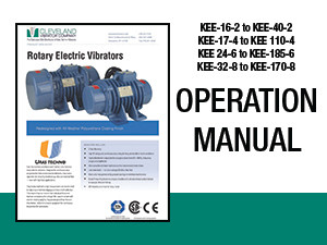 Rotary Electric Vibrator Manual - Larger Units